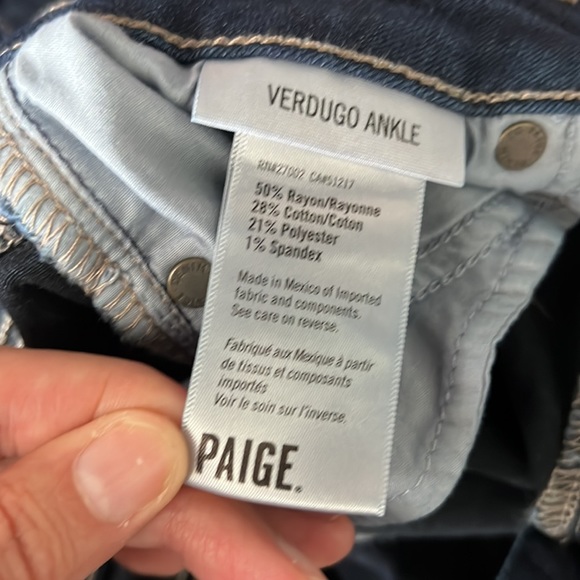 Paige, verdugo ankle jeans, size 27 (aka size 4) - Picture 4 of 8